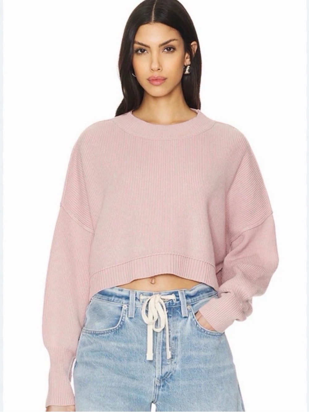 Free people Easy Street Crop Pullover